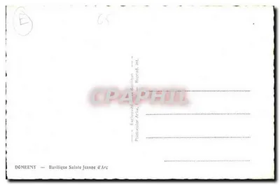 Domrémy — Bazylika św. Jeanne d'Arc — Photocolor Artika, int. Exclusivité — Rewers