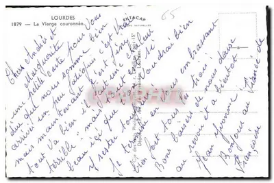 Lourdes — A Virgem Coroada — Ektacap — Verso