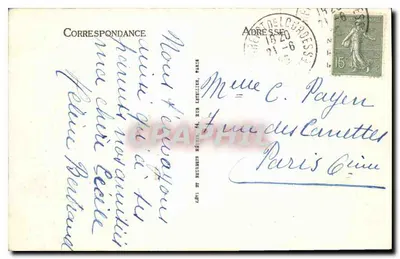 Lourdes — Ogólny widok i Pic du Jer — LL — Rewers