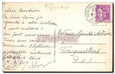Gouffre de Cauterets — Oaza Cauterets — Bloc Frères, wydawcy, Bordeaux, n°30 — Rewers