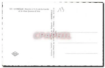 Subida a Notre-Dame-de-la-Garde — Marseille — Éditions Tardy — Verso