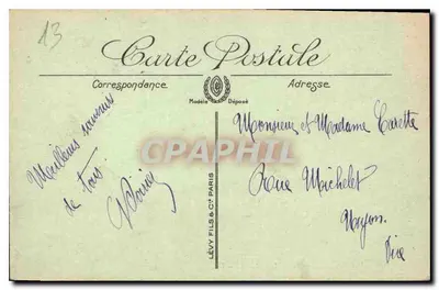 Marseille — Pałac Longchamp — LL. — Lévy Fils & Cie Paris — Rewers