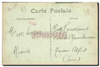 Arènes de Nîmes — Widok wnętrza — Wydawca: Noury & Frères, ok. 1900 — Rewers