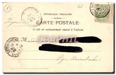 A morte de Mireille — cena da peça de teatro — editor Phot. Lacour Marneille, n° 309 — Verso