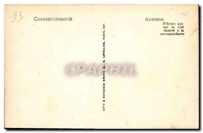 Marseille — Het Kasteel van If en de eilanden — L.L. n°138 — Achterkant