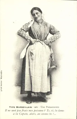 Marselha - Uma Pescadora — Tipo Marseillais 371 — fot. lacou Marselha