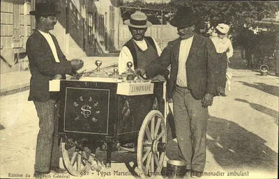 Vendedor ambulante de limonada — Tipos Marseiños n°982 — Edição do Magasin Général