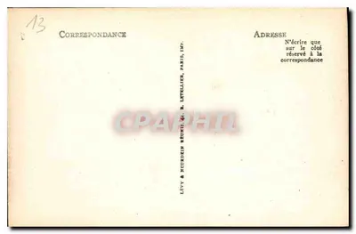 Marselha — O Castelo de If e as Ilhas — LL — Verso