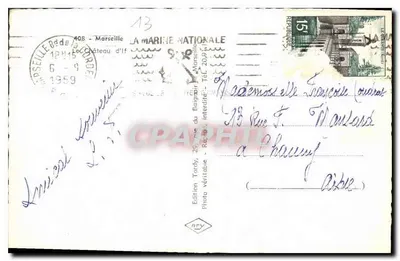 O Castelo de If — Marselha — Edição Ary — Verso