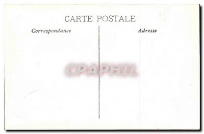 Marseille — Pałac Longchamp — widok ogrodu i fontanny — Rewers