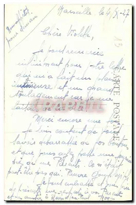 Marsiglia — Castello di If — If Castle — Verso