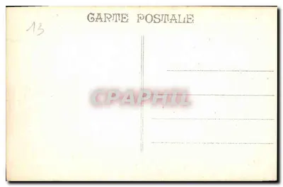 Marseille - Vue Générale — vue panoramique avec le Mont Sainte-Victoire et la basilique — Verso