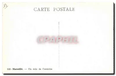 Marseille — Kąt Corniche — nr 123 — Rewers