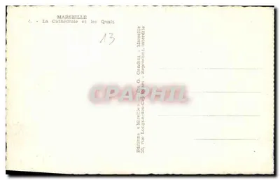 Marsiglia — La Cattedrale e i Moli — Edizioni & Mireille — Verso