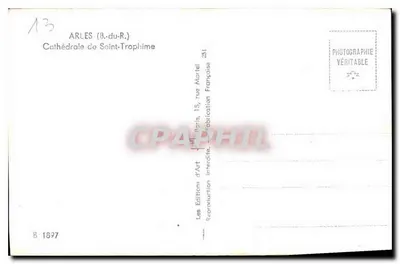 Katedra św. Trofimego — Arles (B.-du-R.) — Wydawnictwo Sztuki, Paryż — Rewers