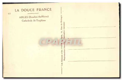 Arles — Katedra św. Trofimego — Wydawnictwo Yvgn — Rewers