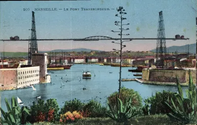 Marselha — O Ponte Transbordeur — Editor Levy et Neurdein, n° 205