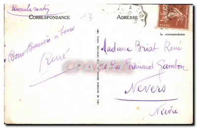 Marselha — O Ponte Transbordeur — Editor Levy et Neurdein, n° 205 — Verso