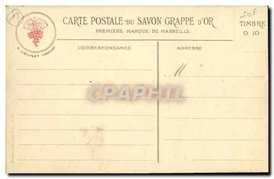 Coleção das Sabonetarias da "GRAPPE" — MARSEILLE — Verso