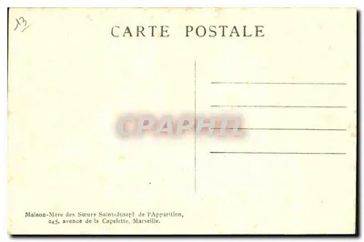 La Chapelle — Interno decorato — Casa Madre delle Suore di San Giuseppe dell'Apparizione, Marsiglia — Verso