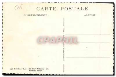 Hotel Raisse — Panoramiczny widok na morze — Wydawca Frédéric Lajugier, nr 06 — Rewers