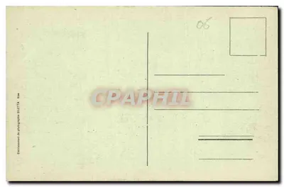CANNES — Góry Estérel — zachód słońca — Wydawca GLETTA, nr 401 — Rewers