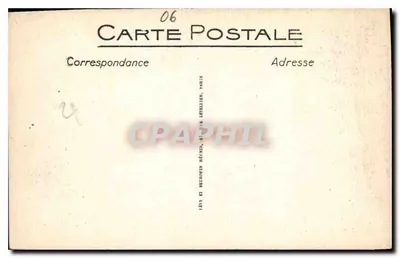 Nizza - Vista presa tra i pini del Mont-Boron — Selecta, n° 489 — Verso