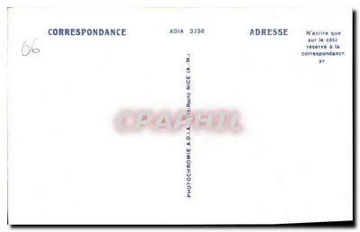 Morze Śródziemne — Efekt Morza (Studium Artystyczne) — Adia, n° 3238 — Rewers