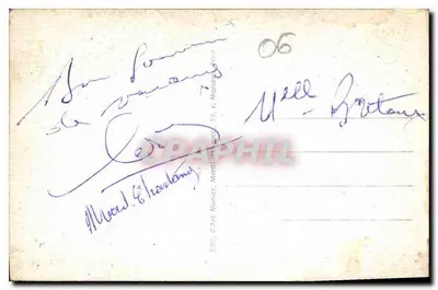 NICE — Vista geral tirada do Mont-Boron — Munier, n° 643 — Verso