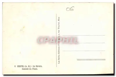 Cascata do Fiaon — Les Belles Éditions Françoises, Nice — Verso
