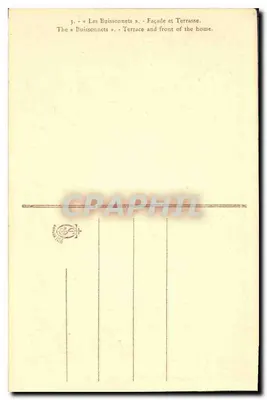 Les Buissonnets — Front i taras — wydawca nieznany, nr serii 3 — Rewers
