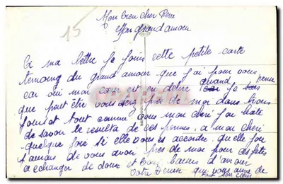 List miłosny! — Scena pisania miłosnego — Fox Paris n°4480 — Rewers