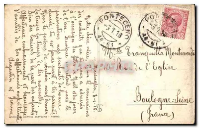 Chrystus zmartwychwstający wśród fal — Société Éditrice Cartoline - Topino, nr 223 — Rewers