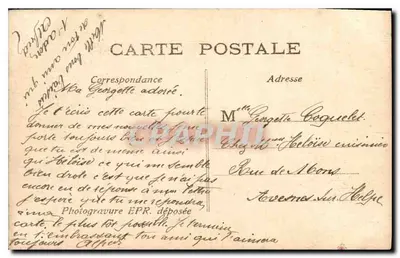 A Promenade dos Cisnes — série Musoposia 1128 — editor desconhecido — Verso