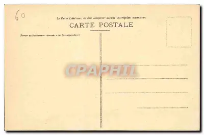 Compiègne - Pałac - Główne wejście — Wyd. Bourson, Compiègne, nr 60 — Rewers