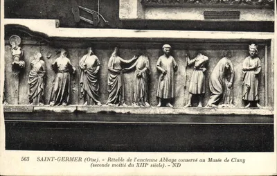 Saint-Germer (Oise) — Rétablo da antiga abadia conservado no Museu de Cluny — segunda metade do XIIIº século