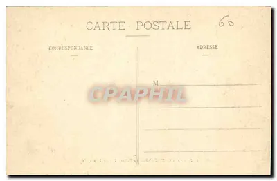 Compiègne — Pałac — Główna Fasada — E.D. — 12 — wydawca E.D. — Rewers