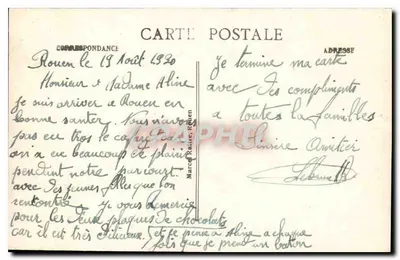 Rouen — Ogólny widok z Côte Ste Catherine — n°25 — Rewers