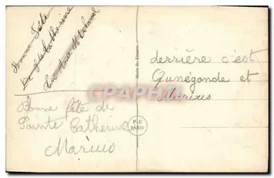 Santa Catarina — Parabéns — P.C. Paris n°3410 — Verso