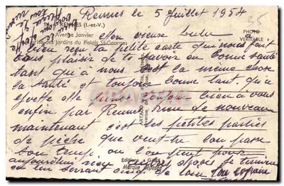 Ogród Pałacu Świętego Jerzego — Remiremont — wydawca GABY — Rewers