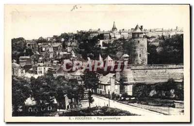 Fougères — Vista panorâmica — Livraria Papelaria