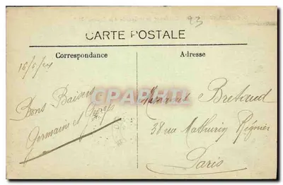 CROZANT (Creuse) - Conflito da Sédelle com a Creuse - M.F. — Verso