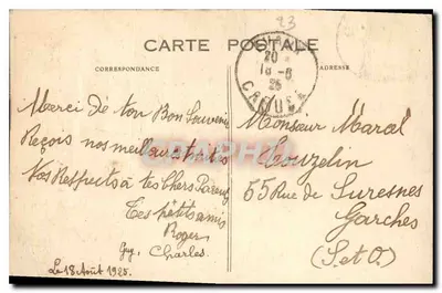O Gouffre do Serpente, no Chacros — Arredores de ÉVAUX-LES-BAINS (Creuse) — Pluthon, fot. Kvaux-le-Bains — Verso