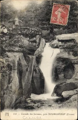 Cascades dos Jarreaux, perto de Bourganeuf — PM 535 — Creuse