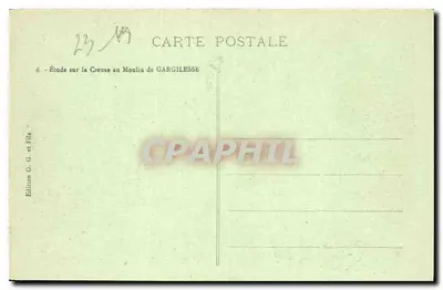 A Creuse Pittoresca — Estudo sobre a Creuse no Moulin de Gargilesse — Edição C. G. e Filhos — Verso