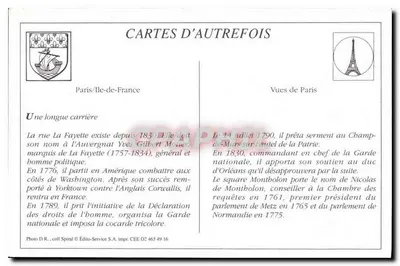 Paris - Rue Lafayette - Square Montholon — n°483 — Verso