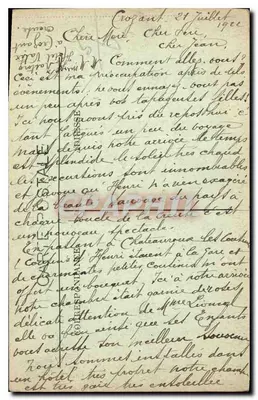 CROZANT (Creuse) - Pętla rzeki Creuse nad Mostem Szatana — wydawca nieznany, nr serii 3 — Rewers
