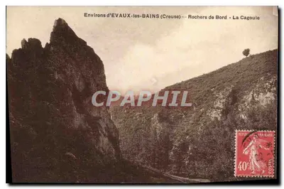 Arredores de ÉVAUX-les-BAINS (Creuse) — Rochers de Bord - La Cagoule