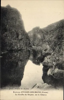 Environs d'ÉVAUX-LES-BAINS (Creuse) — Le Gouffre du Serpent, sur le Chacros — Pinthon, fot. Évaux-le-Bains