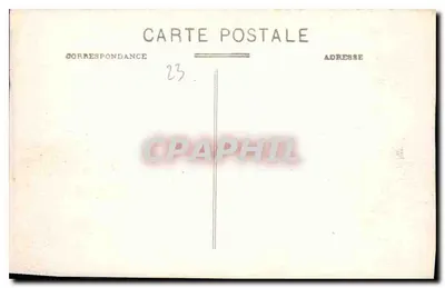 Crozant (Creuse) — Rzeka przy skałach Fileuse — Kolekcja G. G. Fils - Charrauoux, n° 701 — Rewers